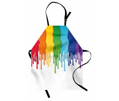 Rainbow Colored Paint Apron