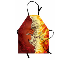 Phoenix Bird in Flame Apron