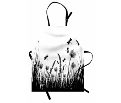 Grass Bush Meadow Spring Apron