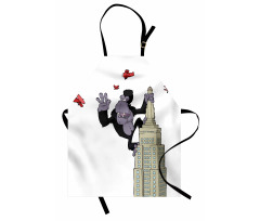 King Monkey Cartoon Apron