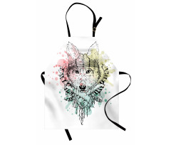 Wild Tribe Animal Wolf Apron