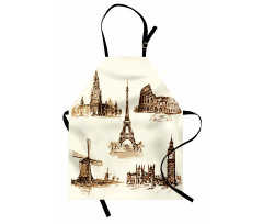 European Landmarks City Apron