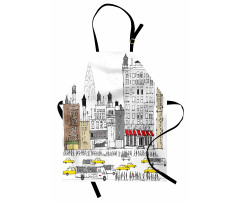 Busy City Traffic Jam Apron