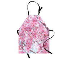 Japanese Sakura Flowers Apron