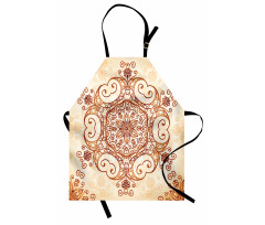 Abstract Damask Motif Apron