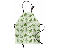 Palm Leaves Geometric Apron