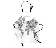 Floral Continents Apron