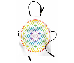 Radiant Flower of Life Apron