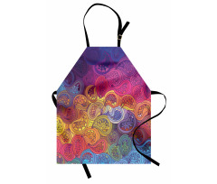 Leaf Shaped Wavy Boho Apron