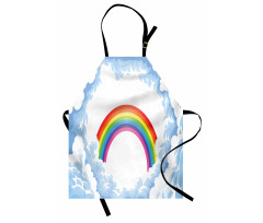 Rainbow Fluffy Clouds Apron