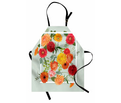 Floral Flower Leaf Apron