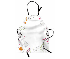 Geometric Flowers Floral Apron