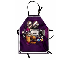 Burgers Popcorns Cinema Apron