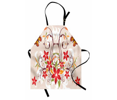 Blossoms Bouquet Botany Apron