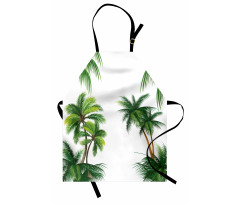 Coconut Palm Tree Plants Apron