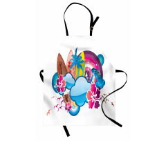 Season Hot Beach Vbes Apron