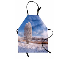 Winter Snow Landscape Apron