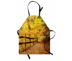 Fall Trees Leaf Road Apron