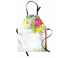 Color Bursting Tree of Life Apron