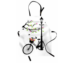 Spring Tree Birds Bike Apron