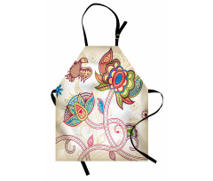 Flower Petal Shabby Plant Apron