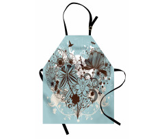 Swirls and Petal Retro Apron