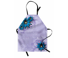 Graphic Ornament Flowers Apron