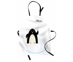 Penguin on Ice Need Help Apron