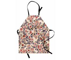 Abstract Blossoms Leaves Apron