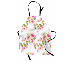 Watercolor Petals Apron