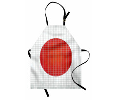 Mosaic Flag of Japan Apron