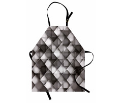 Grey Ombre Squares Apron