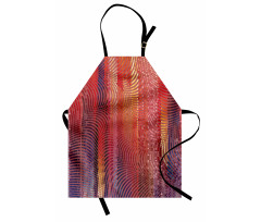 Wavy Mosaic Pixelated Apron