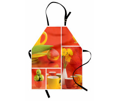 Coffee Cups Tulips Apples Apron