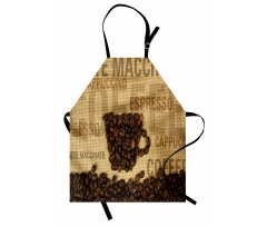 Coffee Beans Shaped Mug Apron