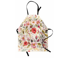 Abstract Flowers Roses Apron