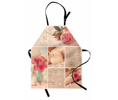 Old Roses Lace Flowers Apron