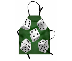 Casino Rolling Dice Set Apron