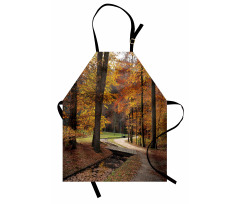 Gloomy Day Forest Path Apron