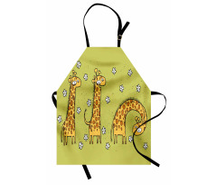 Illustration of Giraffes Apron