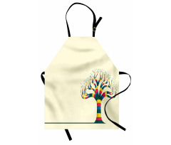 Colorful Tree and the Leaf Apron