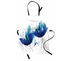 Floral Abstract Art Apron