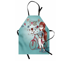 Girl with Bike Apron