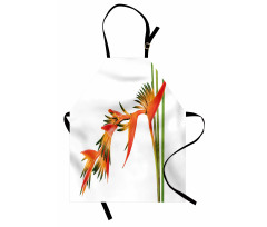 Exotic Flower Branch Apron
