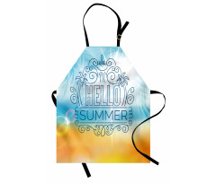 Abstract Sunny Seashore Apron