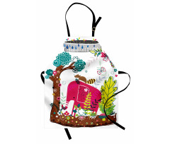 Jungle Animals Elephant Apron