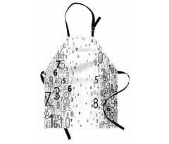 Mathematic Numbers Image Apron