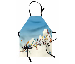 Animals Bird Silhouettes Apron