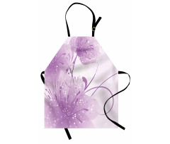Vector Flowers Butterfly Apron