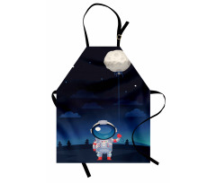 Astronaut with a Moon Apron